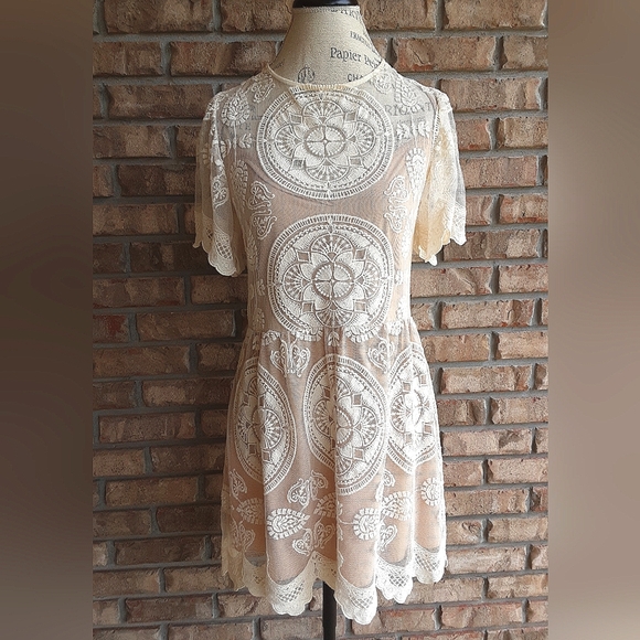 Jen's Pirate Booty Dresses & Skirts - Jen's Pirate Booty Lace Cotton Embroidered Dress.